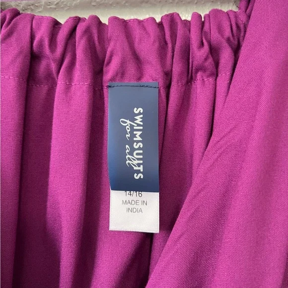 Swimsuits for All Women’s Surplice Coverup Maxi Dress 14/16 - Picture 5 of 10